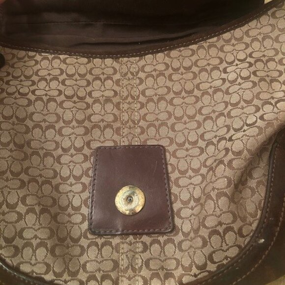 Coach Y2K Soho Coach Cloth/Suede Hobo Bag - Picture 4 of 16